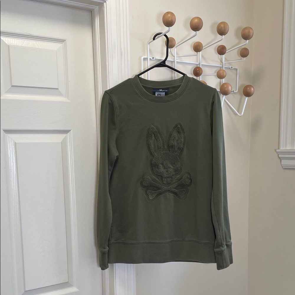 Psycho Bunny - Classic Logo Sweatshirt - Green - M